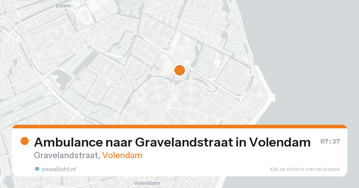 Ambulance naar Gravelandstraat in Volendam — 31 jan 2026