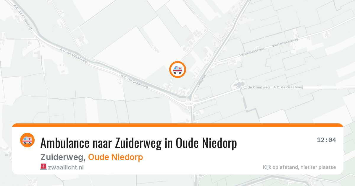 Ambulance naar Zuiderweg in Oude Niedorp — 23 apr 2026