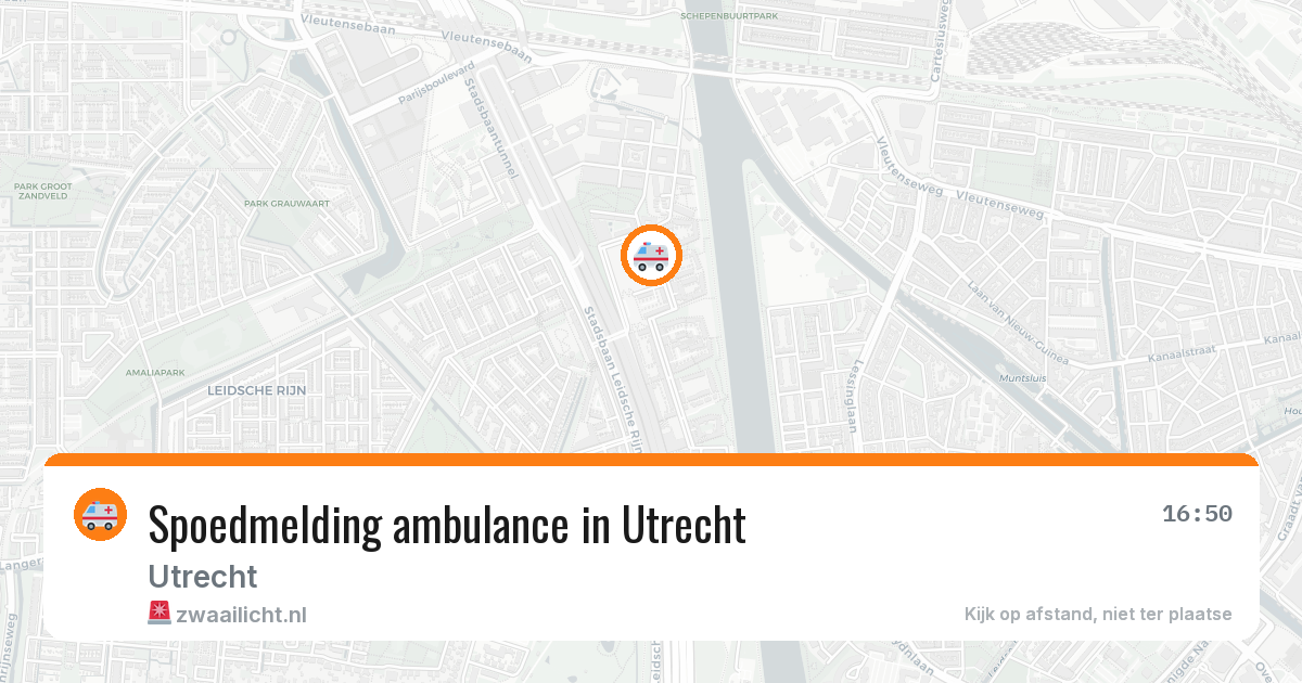 Spoedmelding ambulance in Utrecht — 10 aug 2026