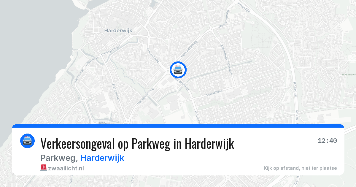 Verkeersongeval op Parkweg in Harderwijk — 29 mei 2026