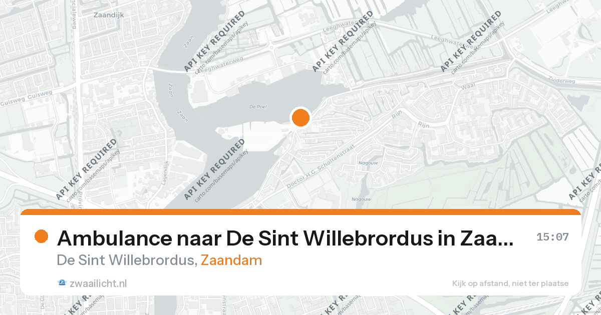 Ambulance naar De Sint Willebrordus in Zaandam — 9 jun 2026