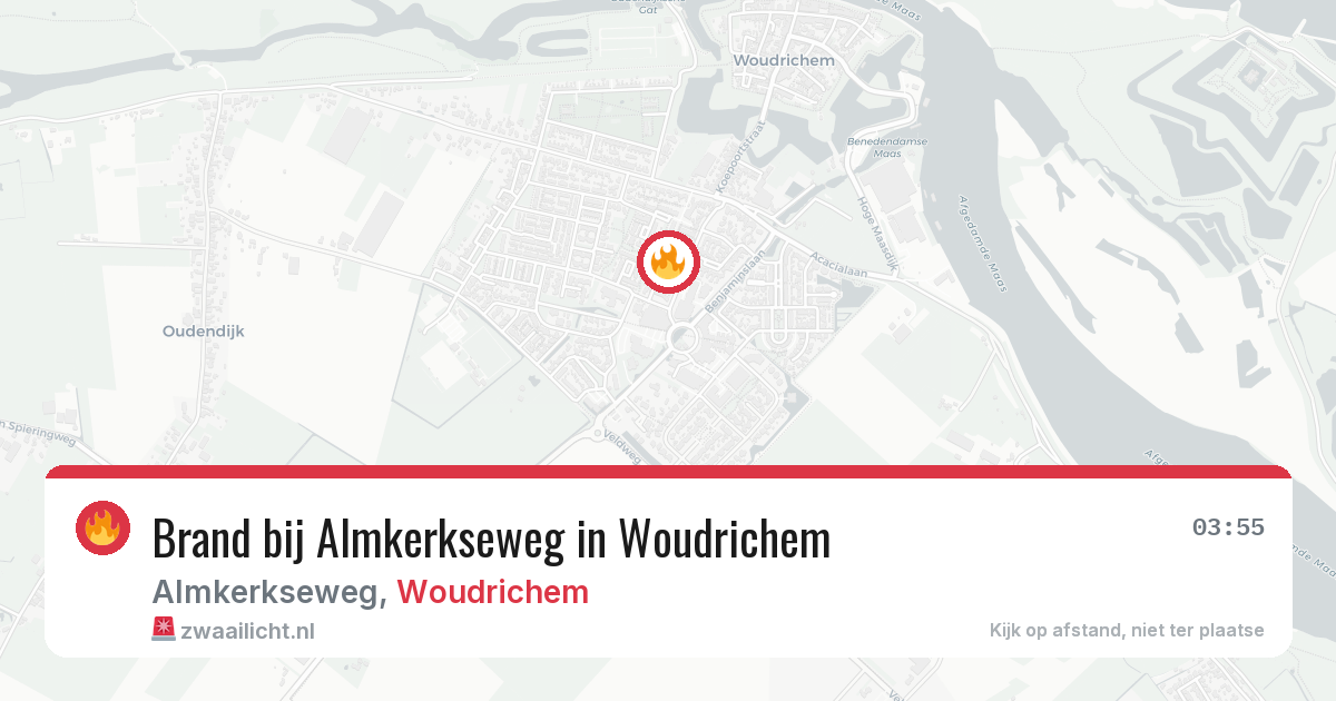 Brand bij Almkerkseweg in Woudrichem — 28 jun 2026