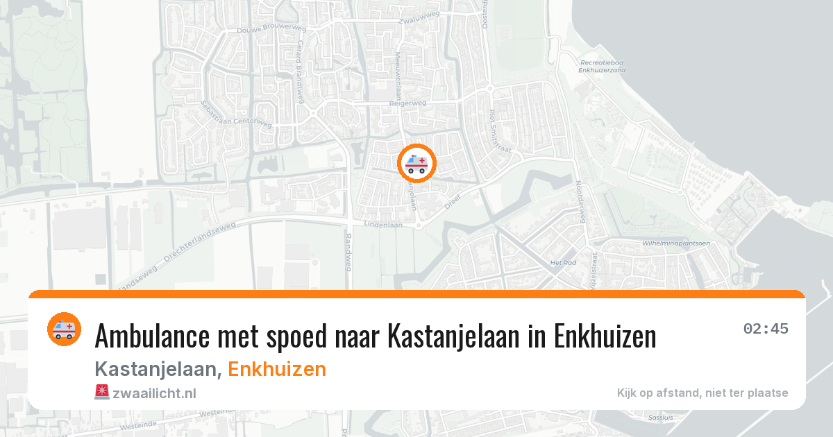 Ambulance met spoed naar Kastanjelaan in Enkhuizen — 11 feb 2026