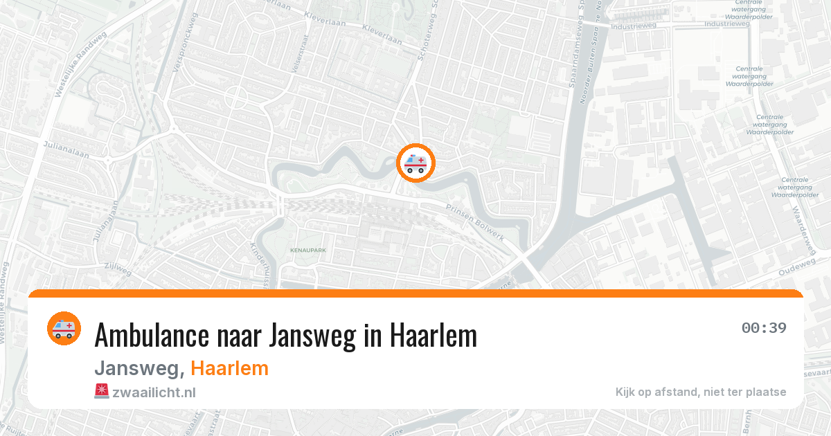 Ambulance naar Jansweg in Haarlem — 14 jul 2026