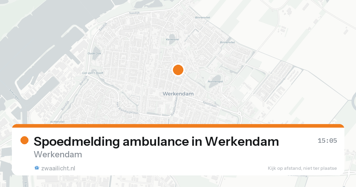 Spoedmelding ambulance in Werkendam — 15 jun 2026