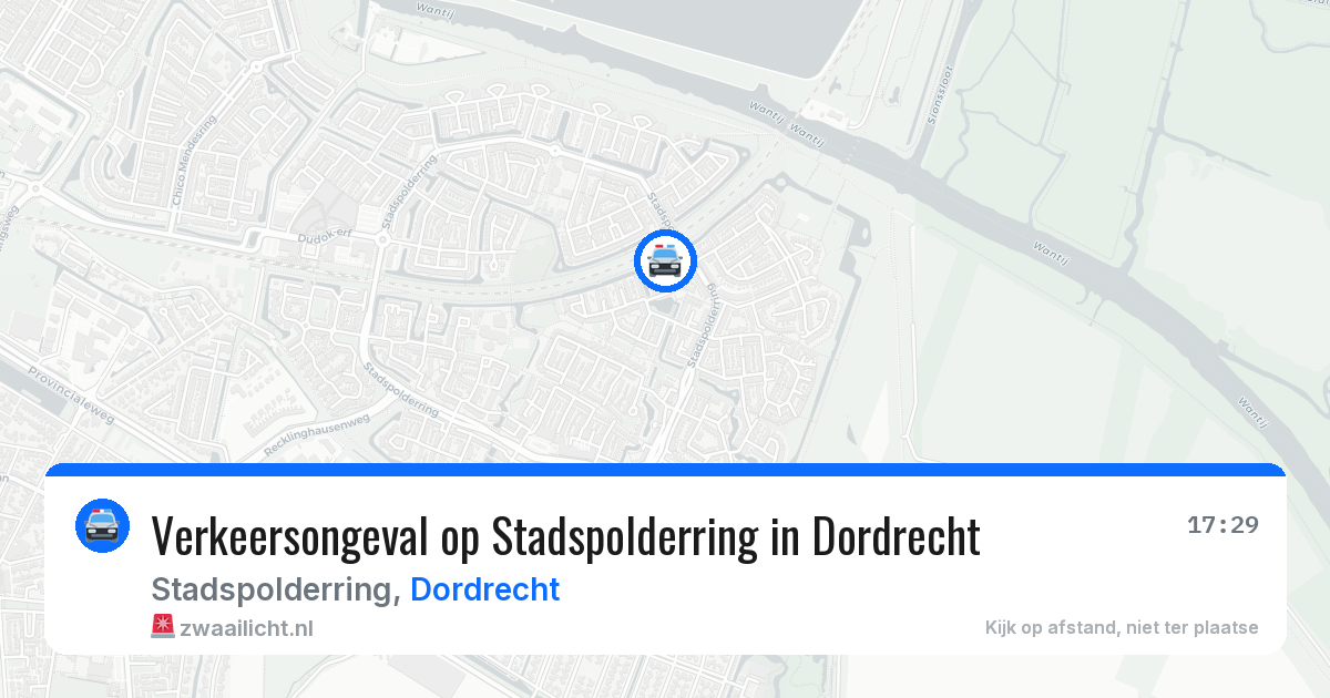 Verkeersongeval op Stadspolderring in Dordrecht — 29 mei 2026