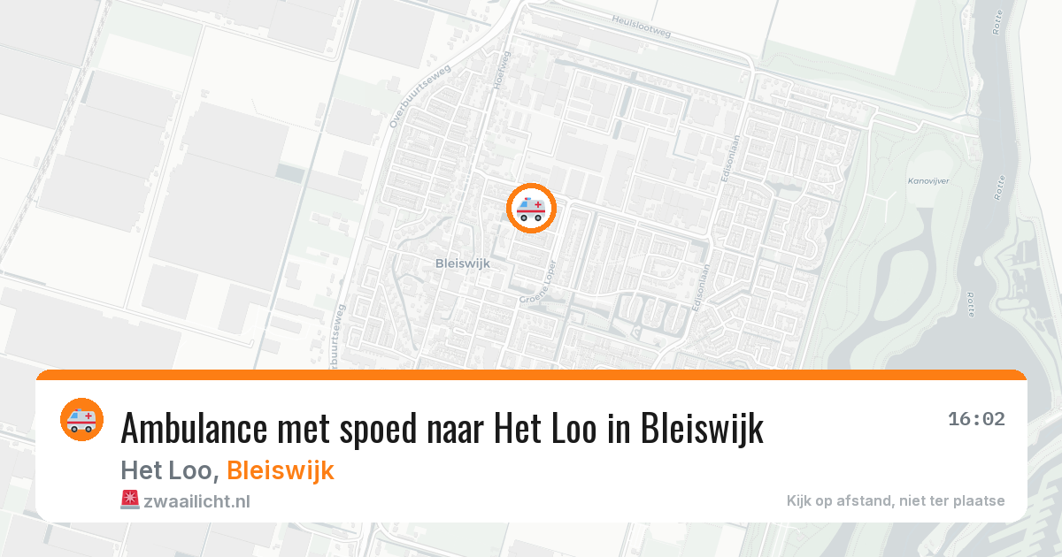 Ambulance met spoed naar Het Loo in Bleiswijk — 12 mrt 2026
