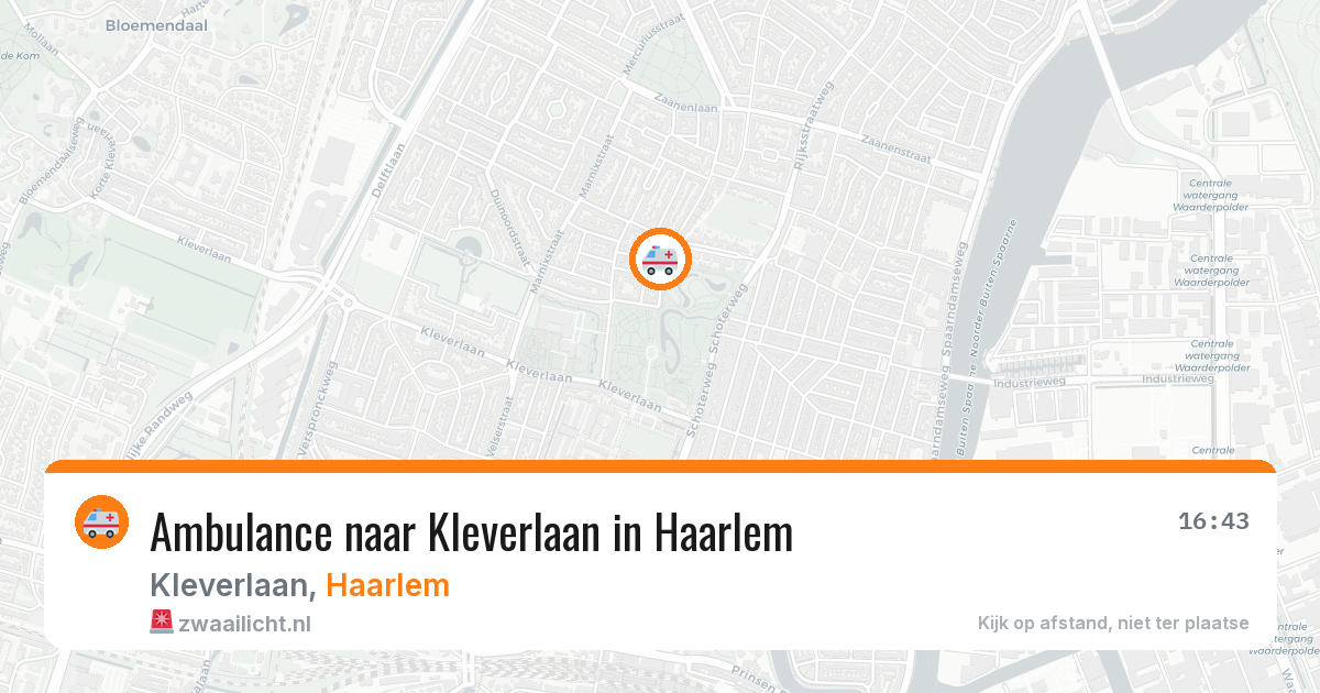 Ambulance naar Kleverlaan in Haarlem — 22 apr 2026