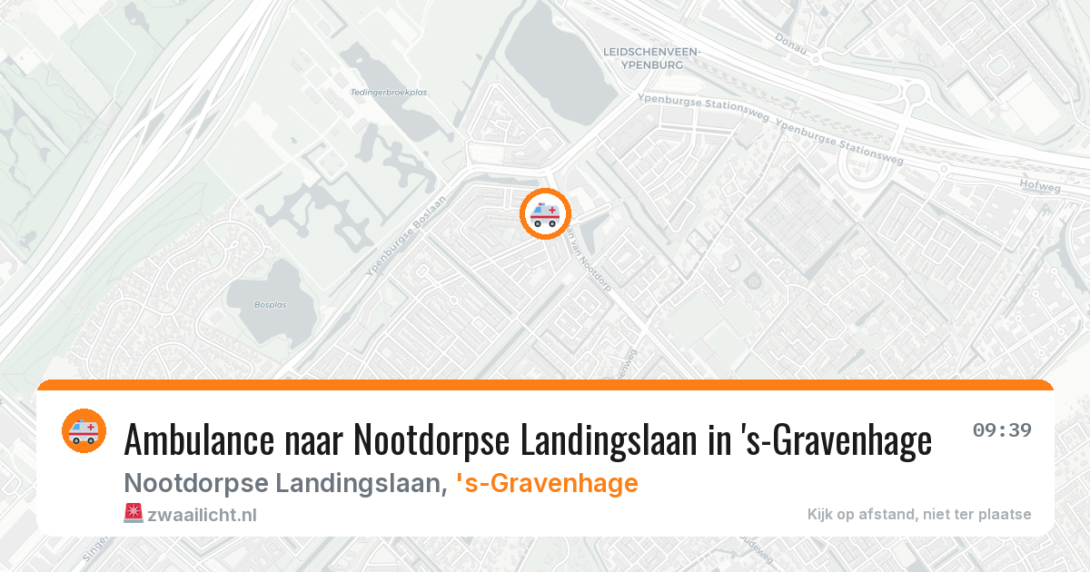 Ambulance naar Nootdorpse Landingslaan in 's-Gravenhage — 1 aug 2026