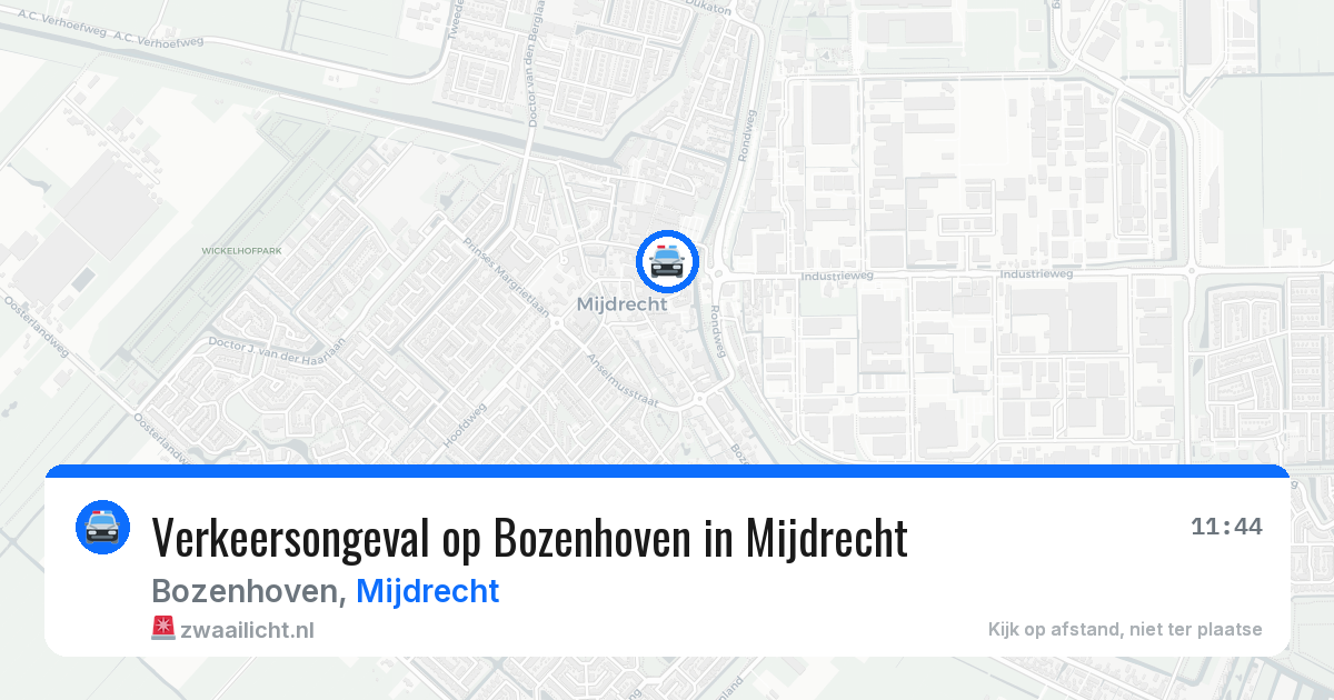 Verkeersongeval op Bozenhoven in Mijdrecht — 24 jun 2026