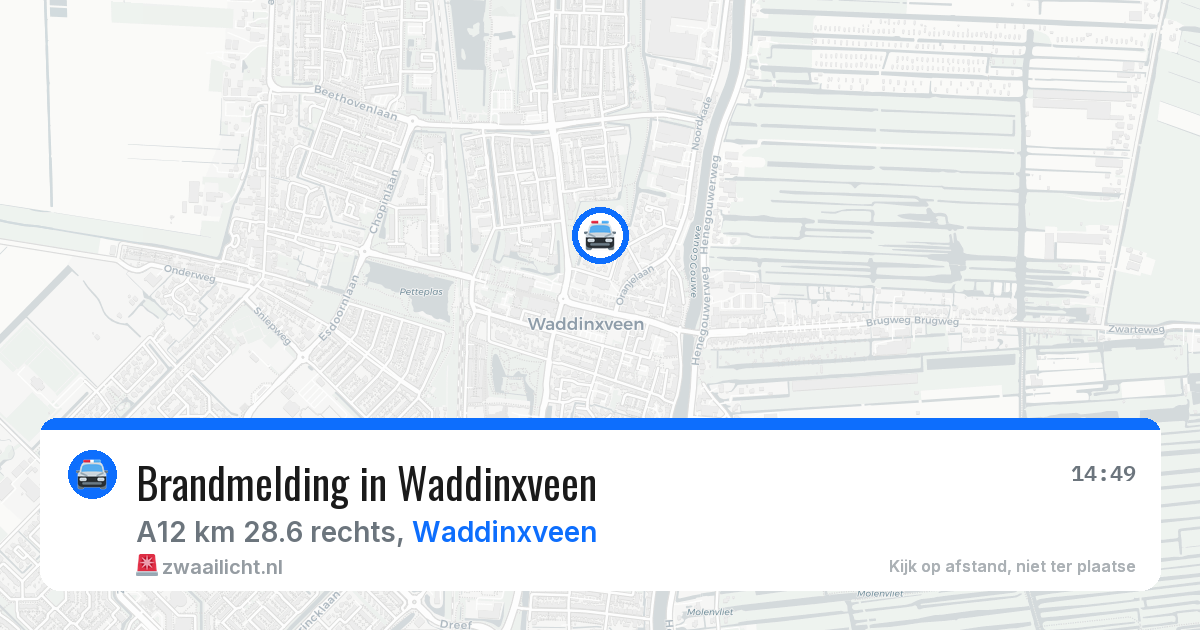 Brandmelding in Waddinxveen — 21 jul 2026