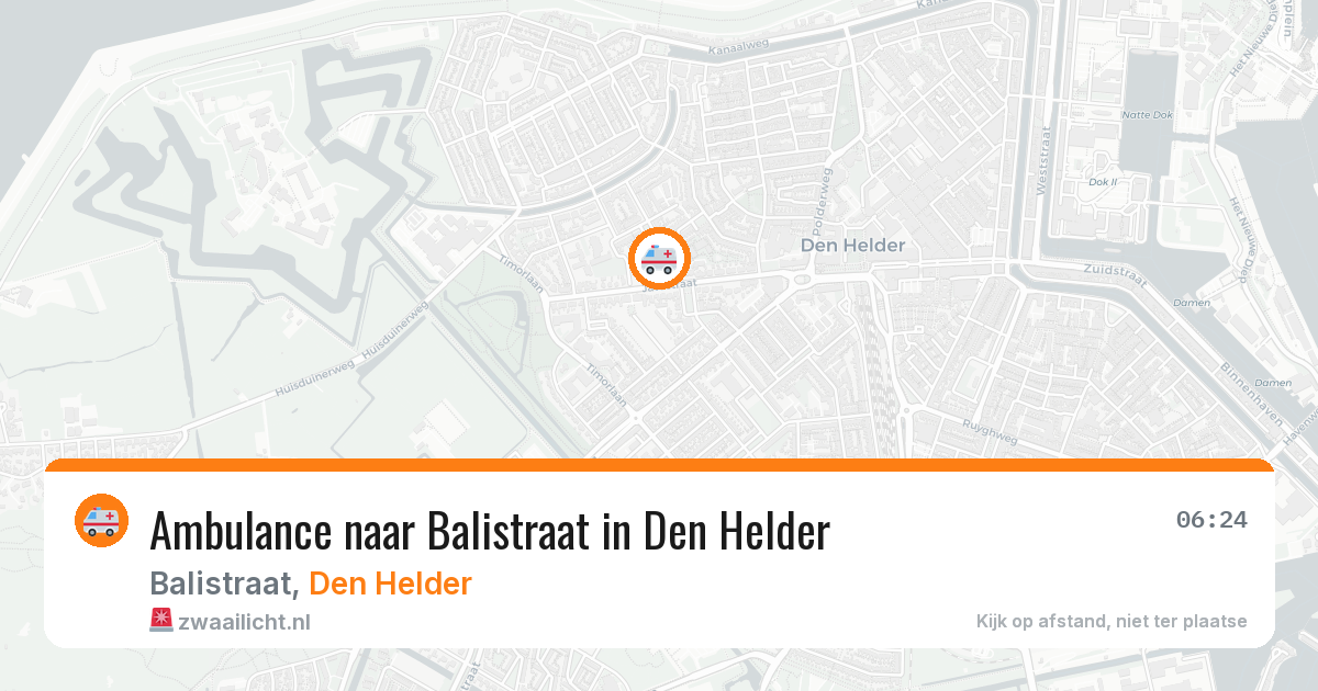 Ambulance naar Balistraat in Den Helder — 12 aug 2026