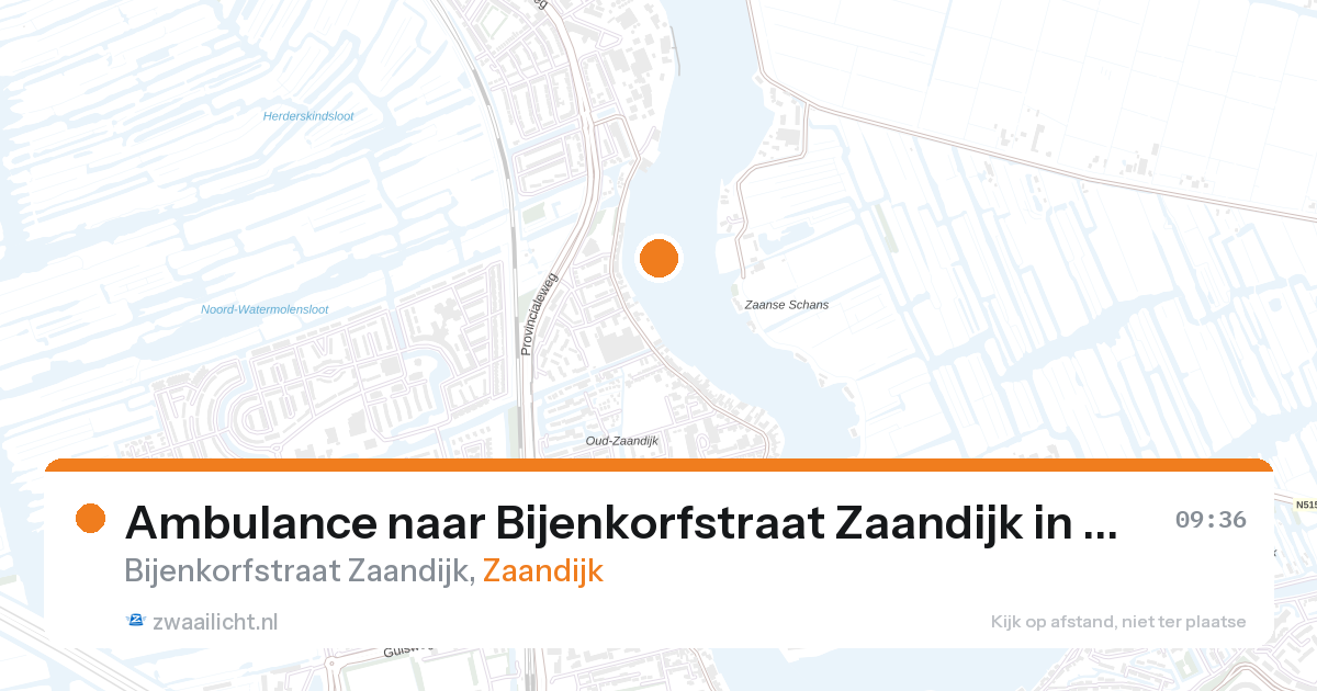 Ambulance naar Bijenkorfstraat Zaandijk in Zaandijk — 12 jun 2026