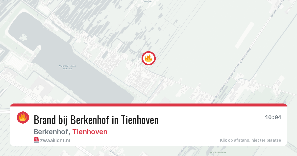 Brand bij Berkenhof in Tienhoven — 28 jun 2026