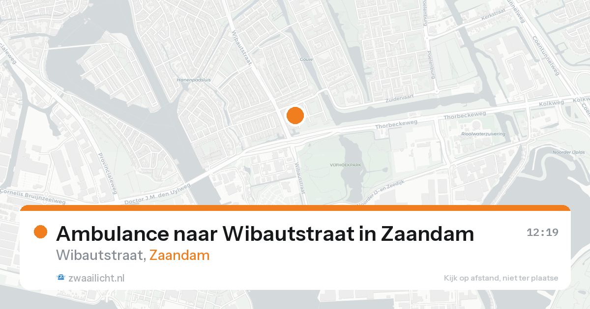 Ambulance naar Wibautstraat in Zaandam — 22 mei 2026