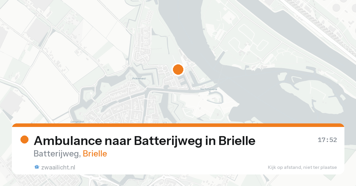 Ambulance naar Batterijweg in Brielle — 17 aug 2026