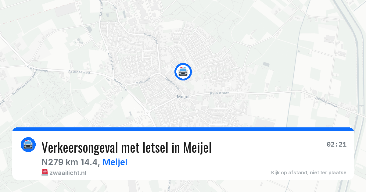 Verkeersongeval met letsel in Meijel — 5 jul 2026