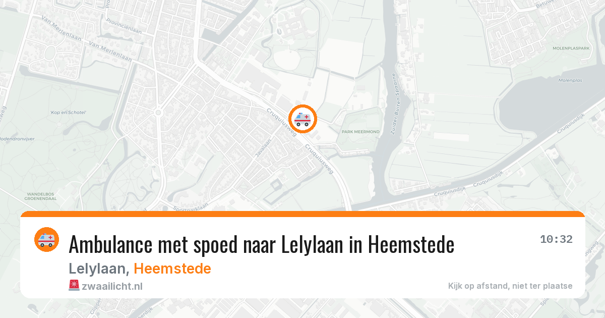 Ambulance met spoed naar Lelylaan in Heemstede — 2 aug 2026