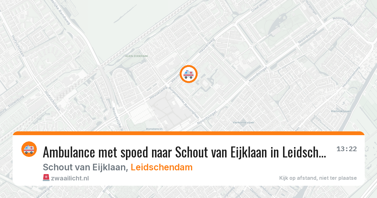 Ambulance met spoed naar Schout van Eijklaan in Leidschendam — 22 mei 2026