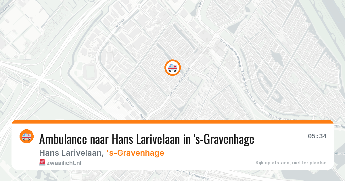 Ambulance naar Hans Larivelaan in 's-Gravenhage — 11 apr 2026