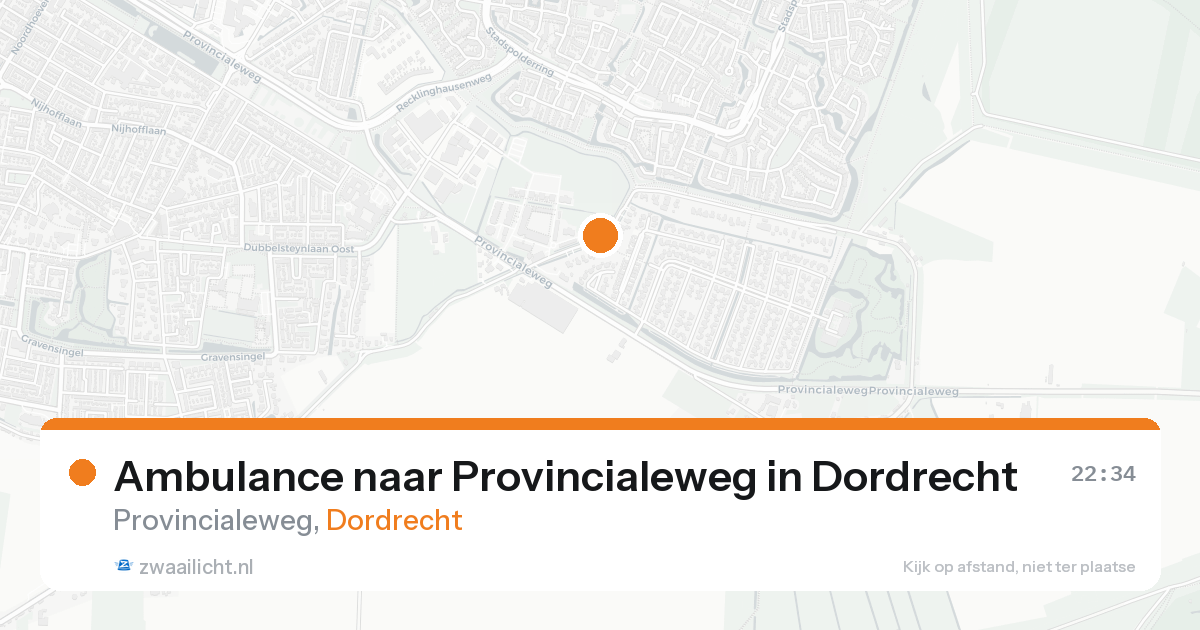 Ambulance naar Provincialeweg in Dordrecht — 19 aug 2026