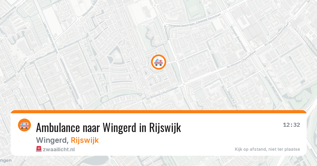 Ambulance naar Wingerd in Rijswijk — 3 aug 2026