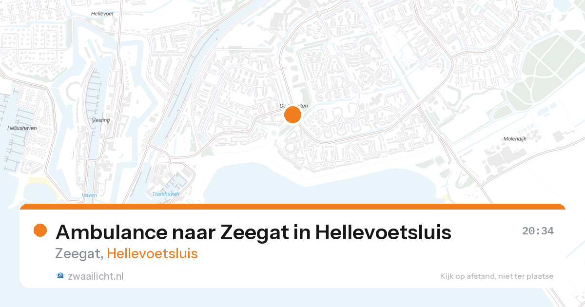 Ambulance naar Zeegat in Hellevoetsluis — 10 jun 2026