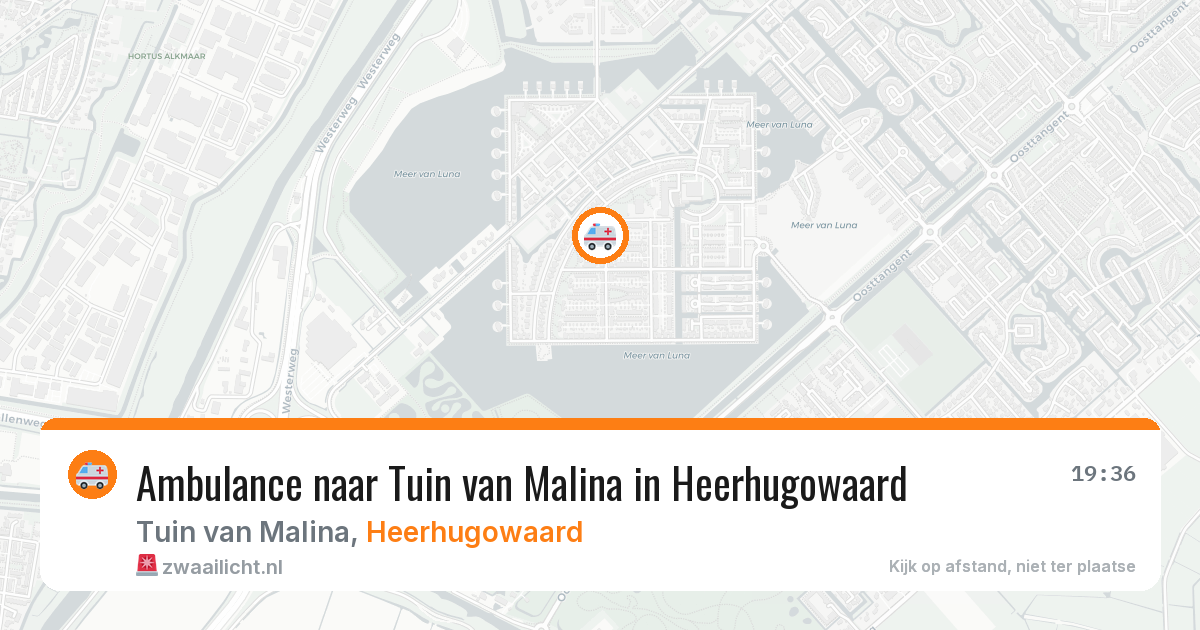 Ambulance naar Tuin van Malina in Heerhugowaard — 28 feb 2026