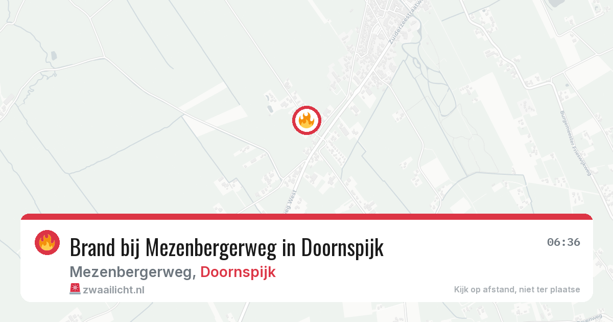 Brand bij Mezenbergerweg in Doornspijk — 2 jul 2026
