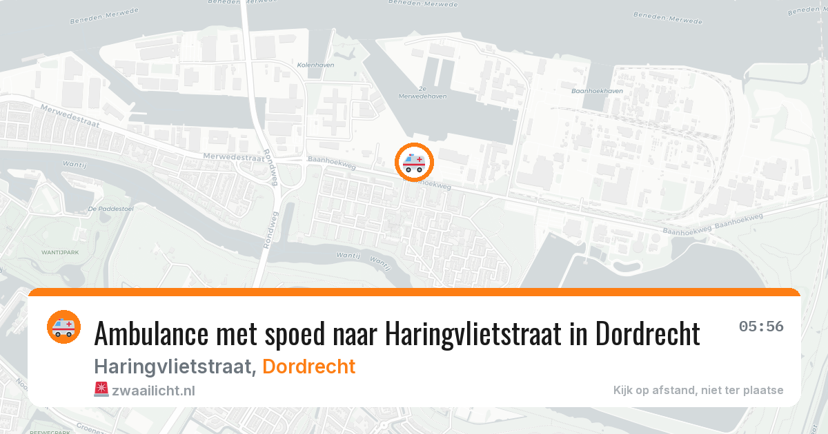 Ambulance met spoed naar Haringvlietstraat in Dordrecht — 25 mrt 2026