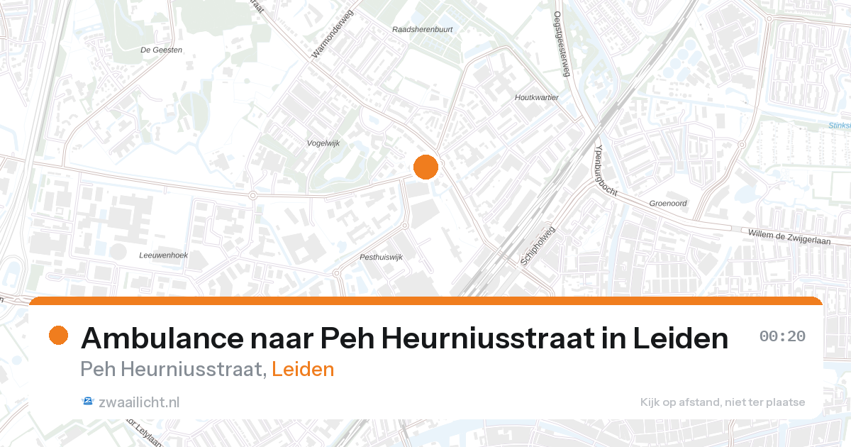 Ambulance naar Peh Heurniusstraat in Leiden — 2 feb 2026