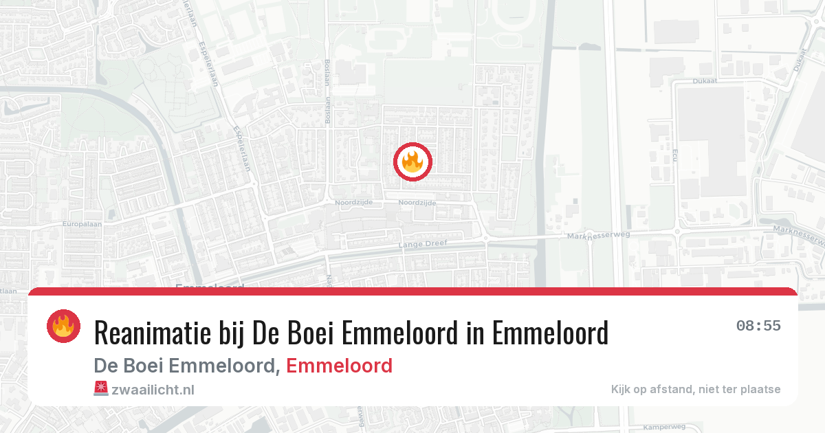 Reanimatie bij De Boei Emmeloord in Emmeloord — 29 jan 2026