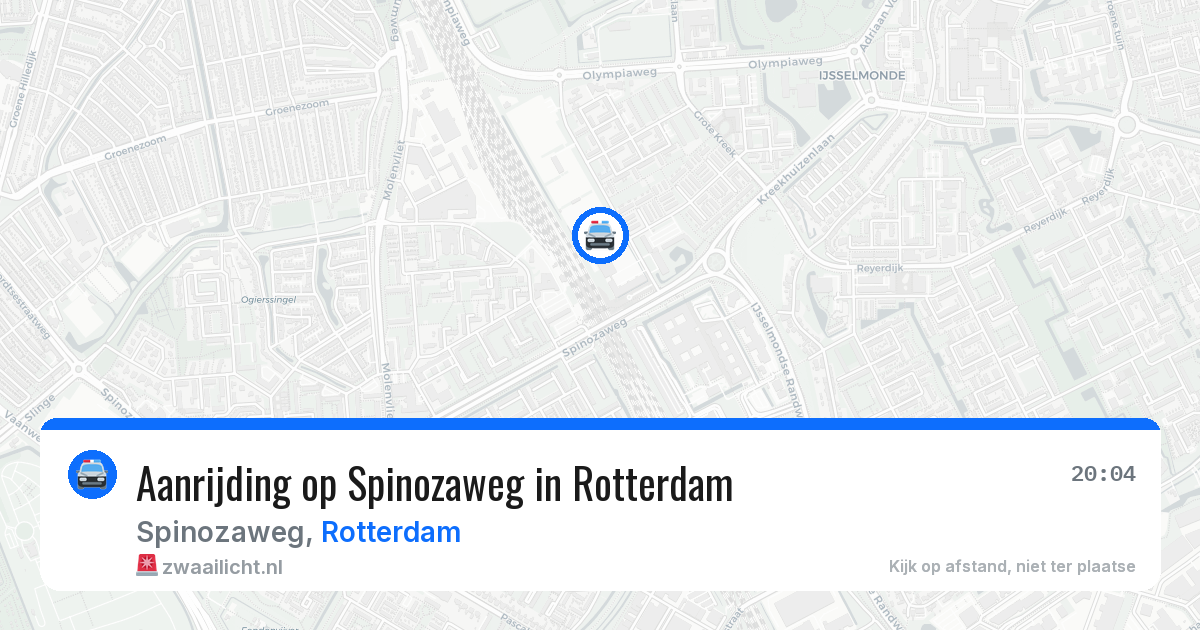Aanrijding op Spinozaweg in Rotterdam — 29 jan 2026