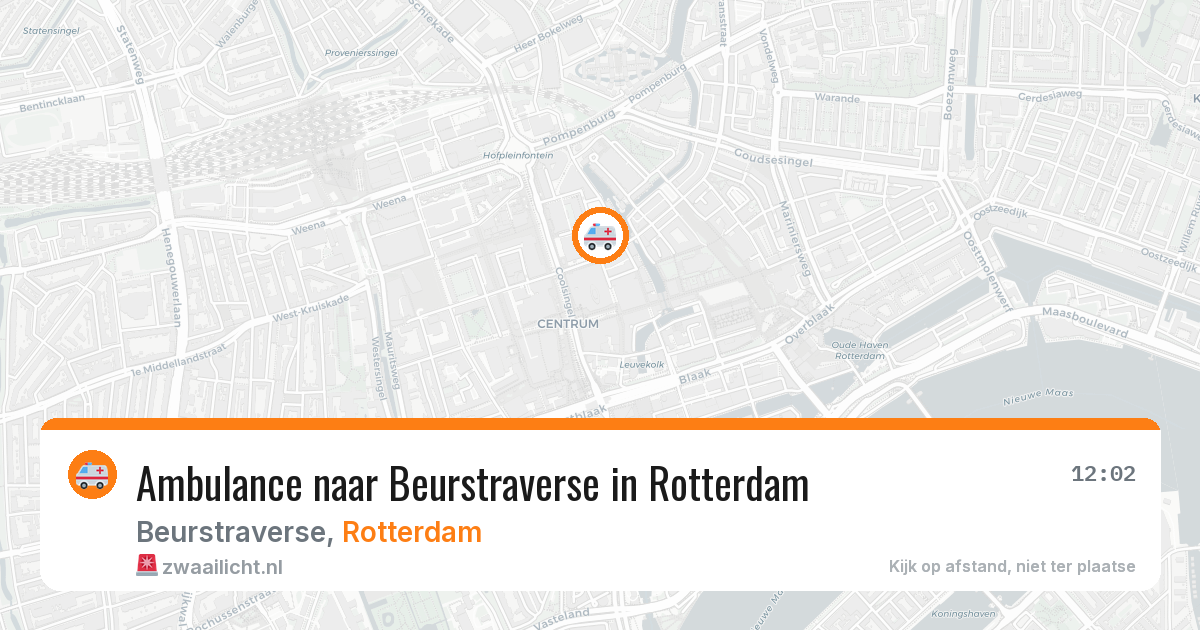 Ambulance naar Beurstraverse in Rotterdam — 23 jun 2026