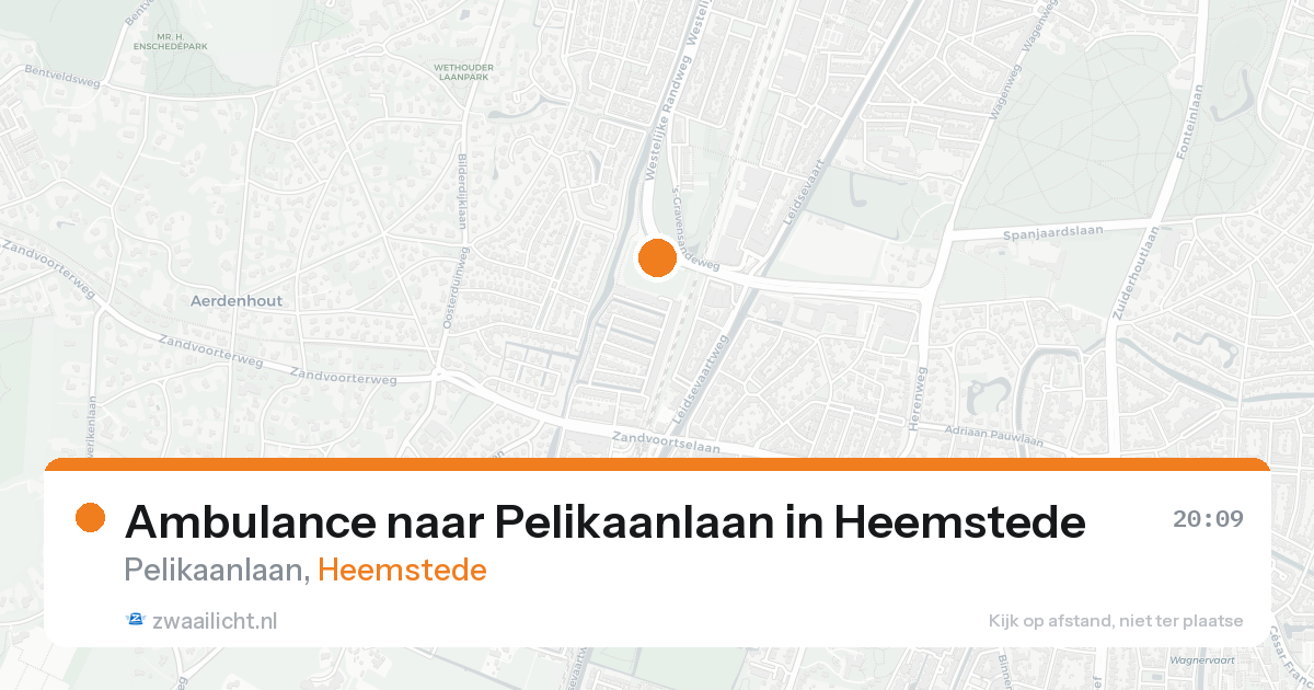 Ambulance naar Pelikaanlaan in Heemstede — 14 aug 2026