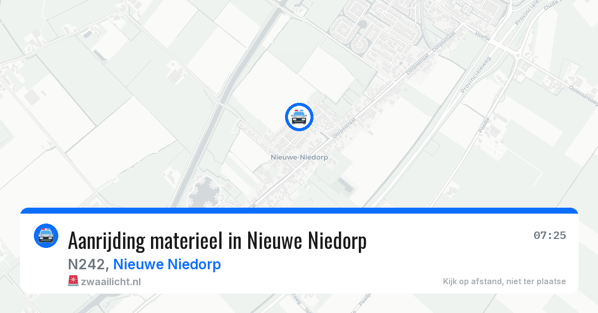 Aanrijding materieel in Nieuwe Niedorp — 24 apr 2026