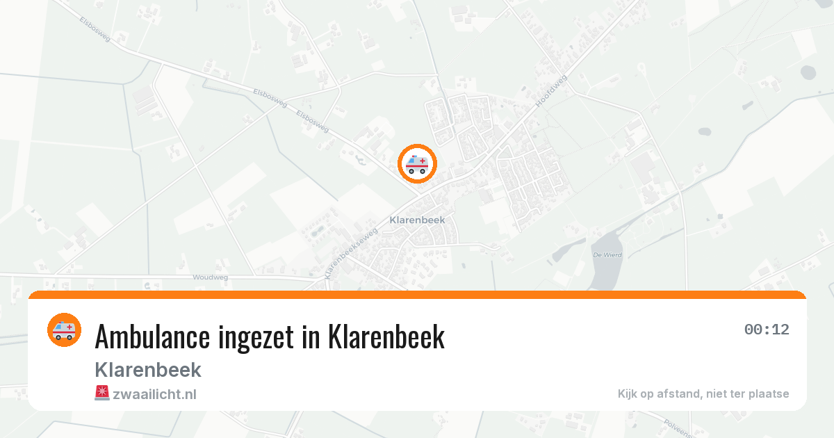 Ambulance ingezet in Klarenbeek — 17 jul 2026