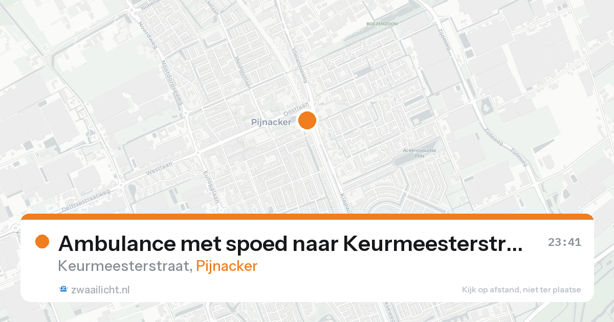 Ambulance met spoed naar Keurmeesterstraat in Pijnacker — 3 mei 2026