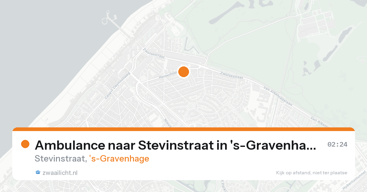 Ambulance naar Stevinstraat in 's-Gravenhage — 22 aug 2026