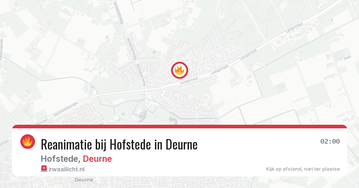 Reanimatie bij Hofstede in Deurne — 21 jan 2026