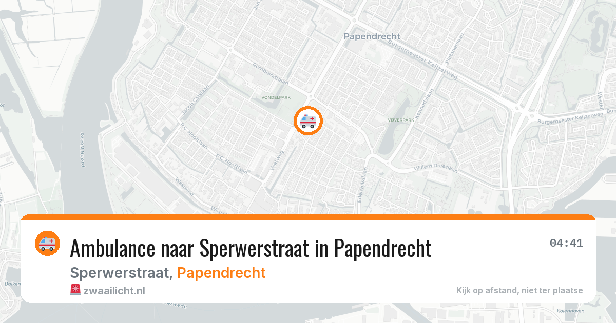 Ambulance naar Sperwerstraat in Papendrecht — 14 apr 2026