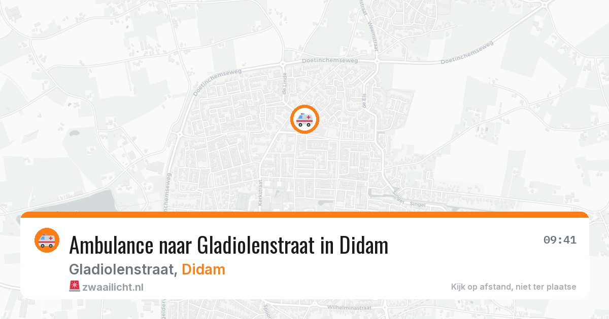 Ambulance naar Gladiolenstraat in Didam — 21 apr 2026