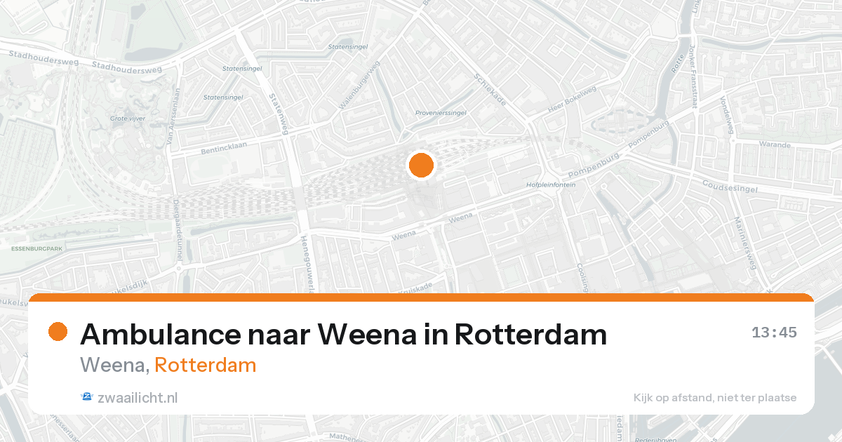 Ambulance naar Weena in Rotterdam — 19 aug 2026