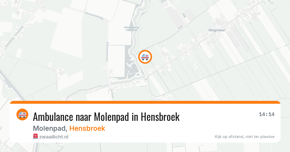 Ambulance naar Molenpad in Hensbroek — 1 mrt 2026