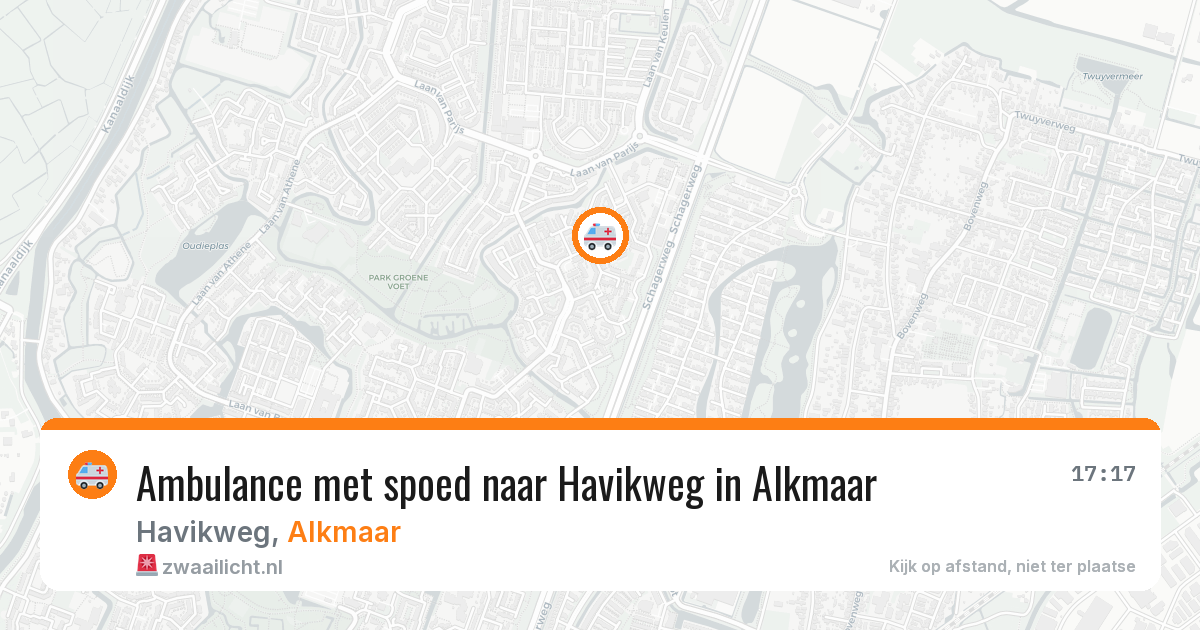 Ambulance met spoed naar Havikweg in Alkmaar — 21 apr 2026