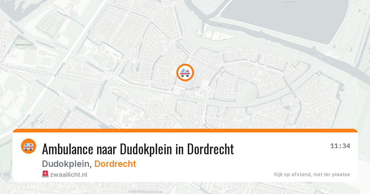 Ambulance naar Dudokplein in Dordrecht — 19 jun 2026