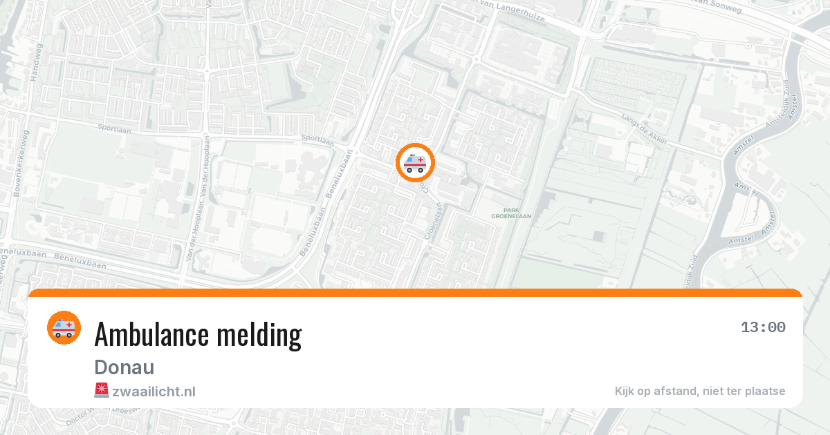 Ambulance melding — 29 jun 2026