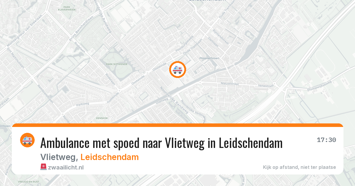 Ambulance met spoed naar Vlietweg in Leidschendam — 11 aug 2026
