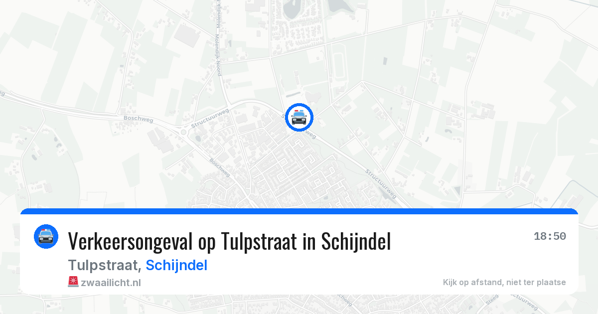 Verkeersongeval op Tulpstraat in Schijndel — 20 mei 2026