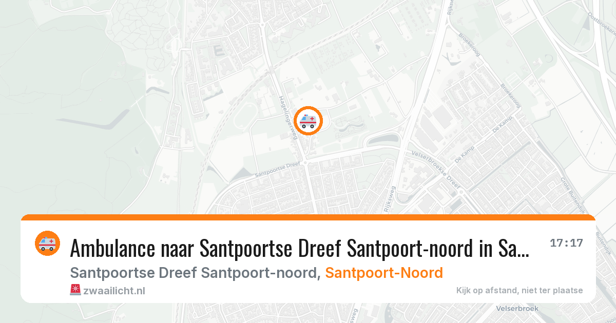 Ambulance naar Santpoortse Dreef Santpoort-noord in Santpoort-Noord — 6 jul 2026